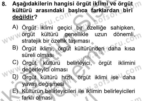 Spor Yönetimi Dersi 2012 - 2013 Yılı (Final) Dönem Sonu Sınav Soruları 8. Soru