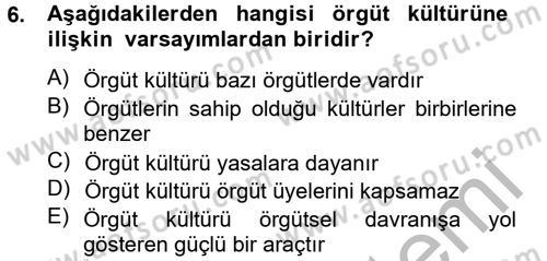 Spor Yönetimi Dersi 2013 - 2014 Yılı (Final) Dönem Sonu Sınav Soruları 6. Soru