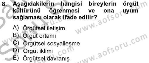 Spor Yönetimi Dersi 2013 - 2014 Yılı (Final) Dönem Sonu Sınav Soruları 8. Soru