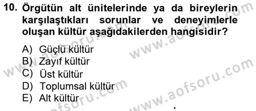 Spor Yönetimi Dersi 2014 - 2015 Yılı (Final) Dönem Sonu Sınav Soruları 10. Soru