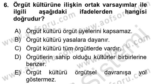 Spor Yönetimi Dersi 2015 - 2016 Yılı (Final) Dönem Sonu Sınav Soruları 6. Soru