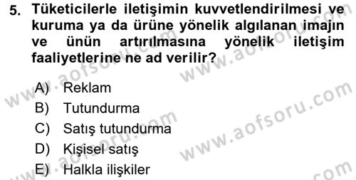 Spor Yönetimi Dersi 2016 - 2017 Yılı 3 Ders Sınav Soruları 5. Soru