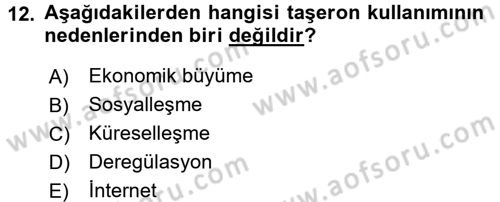 Spor Yönetimi Dersi 2016 - 2017 Yılı (Vize) Ara Sınav Soruları 12. Soru