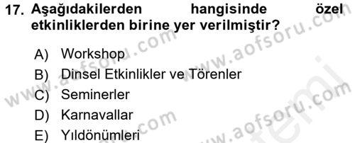 Spor Yönetimi Dersi 2017 - 2018 Yılı 3 Ders Sınav Soruları 17. Soru