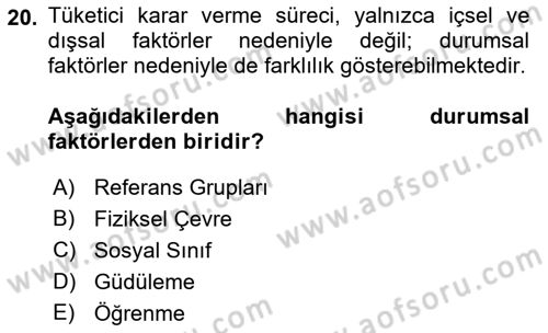 Spor Yönetimi Dersi 2022 - 2023 Yılı Yaz Okulu Sınav Soruları 20. Soru