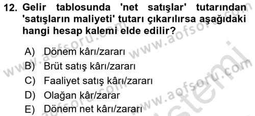Spor Yönetimi Dersi 2024 - 2025 Yılı (Vize) Ara Sınav Soruları 12. Soru