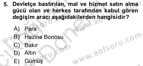 Spor Yönetimi Dersi 2024 - 2025 Yılı (Vize) Ara Sınav Soruları 5. Soru