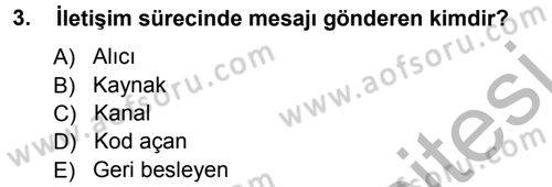 Spor ve Medya İlişkisi Dersi 2012 - 2013 Yılı (Vize) Ara Sınav Soruları 3. Soru