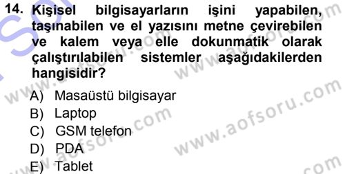 Spor ve Medya İlişkisi Dersi 2012 - 2013 Yılı (Final) Dönem Sonu Sınav Soruları 14. Soru