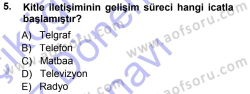 Spor ve Medya İlişkisi Dersi 2012 - 2013 Yılı (Final) Dönem Sonu Sınav Soruları 5. Soru