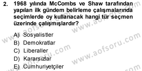 Spor ve Medya İlişkisi Dersi 2013 - 2014 Yılı (Vize) Ara Sınav Soruları 2. Soru