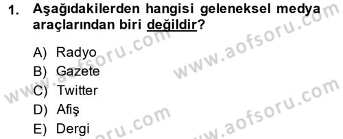 Spor ve Medya İlişkisi Dersi 2013 - 2014 Yılı (Final) Dönem Sonu Sınav Soruları 1. Soru