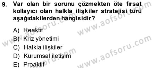 Spor ve Medya İlişkisi Dersi 2014 - 2015 Yılı (Vize) Ara Sınav Soruları 9. Soru
