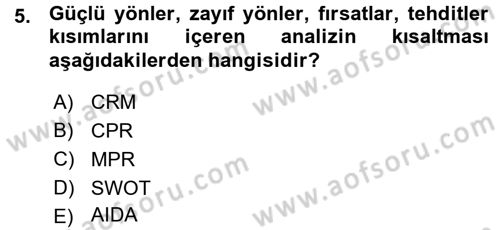 Spor ve Medya İlişkisi Dersi 2015 - 2016 Yılı (Vize) Ara Sınav Soruları 5. Soru