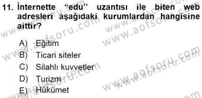 Spor ve Medya İlişkisi Dersi 2015 - 2016 Yılı (Final) Dönem Sonu Sınav Soruları 11. Soru