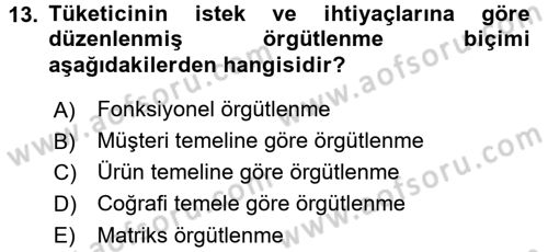 Spor ve Medya İlişkisi Dersi 2015 - 2016 Yılı Tek Ders Sınav Soruları 13. Soru
