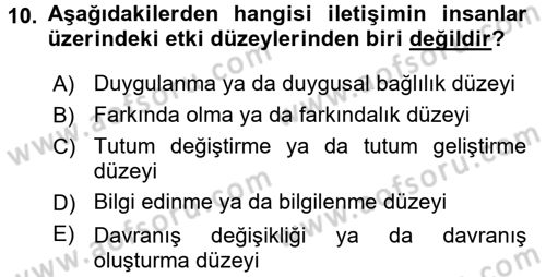 Spor ve Medya İlişkisi Dersi 2016 - 2017 Yılı (Vize) Ara Sınav Soruları 10. Soru