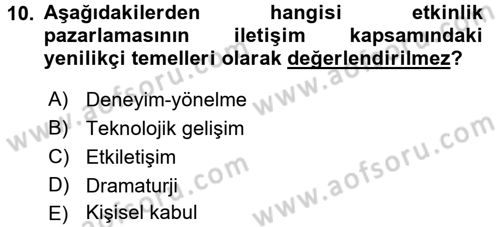 Spor ve Medya İlişkisi Dersi 2016 - 2017 Yılı (Final) Dönem Sonu Sınav Soruları 10. Soru