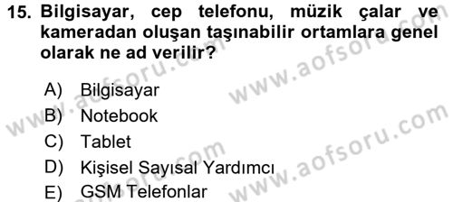 Spor ve Medya İlişkisi Dersi 2016 - 2017 Yılı (Final) Dönem Sonu Sınav Soruları 15. Soru