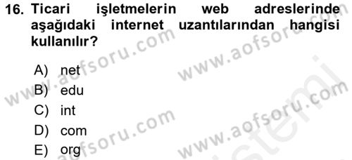 Spor ve Medya İlişkisi Dersi 2017 - 2018 Yılı 3 Ders Sınav Soruları 16. Soru
