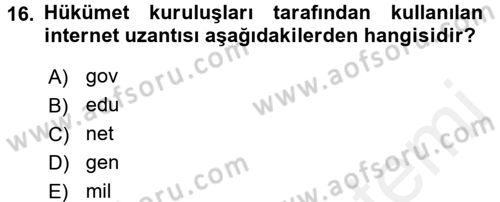 Spor ve Medya İlişkisi Dersi 2017 - 2018 Yılı (Final) Dönem Sonu Sınav Soruları 16. Soru