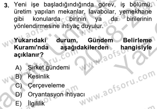 Spor ve Medya İlişkisi Dersi 2018 - 2019 Yılı Yaz Okulu Sınav Soruları 3. Soru