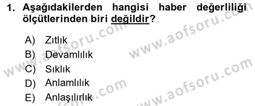 Spor ve Medya İlişkisi Dersi 2020 - 2021 Yılı Yaz Okulu Sınav Soruları 1. Soru