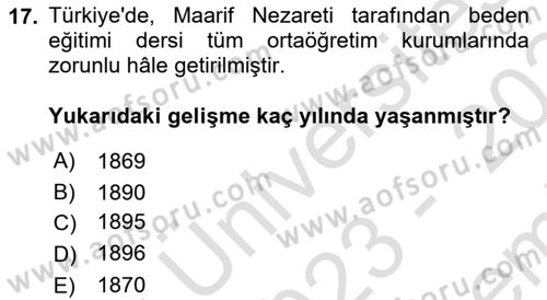 Spor ve Medya İlişkisi Dersi 2023 - 2024 Yılı (Final) Dönem Sonu Sınav Soruları 17. Soru