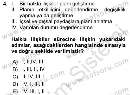 Spor ve Medya İlişkisi Dersi 2023 - 2024 Yılı (Final) Dönem Sonu Sınav Soruları 4. Soru
