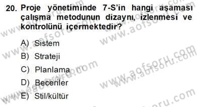 Boş Zaman ve Rekreasyon Yönetimi Dersi 2013 - 2014 Yılı (Final) Dönem Sonu Sınav Soruları 20. Soru