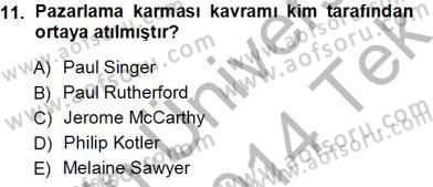 Boş Zaman ve Rekreasyon Yönetimi Dersi 2013 - 2014 Yılı Tek Ders Sınav Soruları 11. Soru