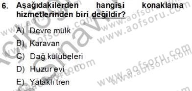 Boş Zaman ve Rekreasyon Yönetimi Dersi 2013 - 2014 Yılı Tek Ders Sınav Soruları 6. Soru