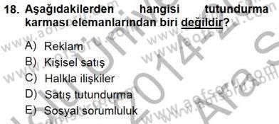 Boş Zaman ve Rekreasyon Yönetimi Dersi Ara Sınavı Deneme Sınav Soruları 18. Soru