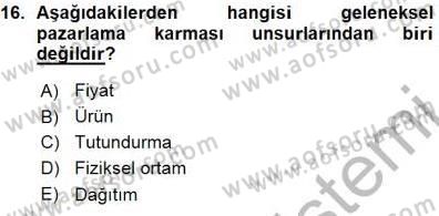 Boş Zaman ve Rekreasyon Yönetimi Dersi Ara Sınavı Deneme Sınav Soruları 16. Soru