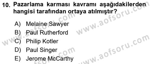 Boş Zaman ve Rekreasyon Yönetimi Dersi 2015 - 2016 Yılı Tek Ders Sınav Soruları 10. Soru