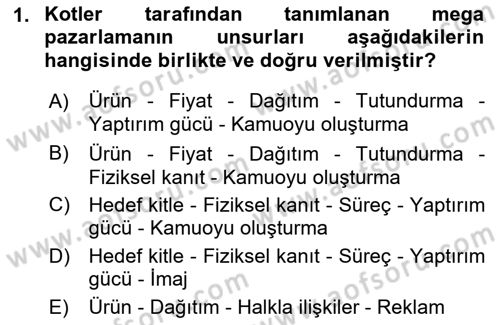 Boş Zaman ve Rekreasyon Yönetimi Dersi 2016 - 2017 Yılı (Final) Dönem Sonu Sınav Soruları 1. Soru