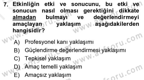 Boş Zaman ve Rekreasyon Yönetimi Dersi 2016 - 2017 Yılı (Final) Dönem Sonu Sınav Soruları 7. Soru