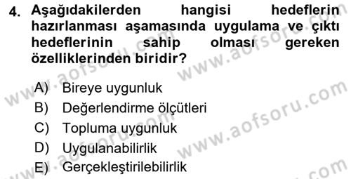 Boş Zaman ve Rekreasyon Yönetimi Dersi 2023 - 2024 Yılı (Final) Dönem Sonu Sınav Soruları 4. Soru
