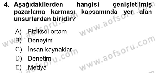Boş Zaman ve Rekreasyon Yönetimi Dersi 2024 - 2025 Yılı (Final) Dönem Sonu Sınav Soruları 4. Soru