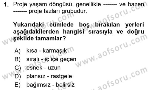 Boş Zaman ve Rekreasyon Yönetimi Dersi 2024 - 2025 Yılı Yaz Okulu Sınav Soruları 1. Soru