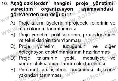 Etkinlik Yönetimi Dersi 2012 - 2013 Yılı (Final) Dönem Sonu Sınav Soruları 10. Soru