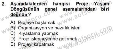 Etkinlik Yönetimi Dersi 2012 - 2013 Yılı (Final) Dönem Sonu Sınav Soruları 2. Soru