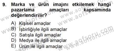 Etkinlik Yönetimi Dersi 2012 - 2013 Yılı (Final) Dönem Sonu Sınav Soruları 9. Soru