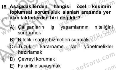 Etkinlik Yönetimi Dersi Ara Sınavı Deneme Sınav Soruları 18. Soru