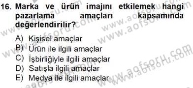 Etkinlik Yönetimi Dersi 2013 - 2014 Yılı Tek Ders Sınav Soruları 16. Soru
