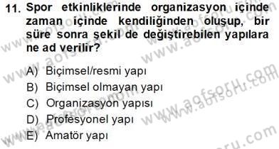 Etkinlik Yönetimi Dersi Ara Sınavı Deneme Sınav Soruları 11. Soru