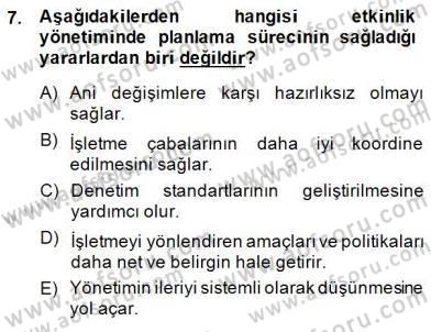 Etkinlik Yönetimi Dersi 2014 - 2015 Yılı (Final) Dönem Sonu Sınav Soruları 7. Soru