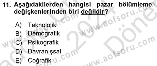 Etkinlik Yönetimi Dersi 2024 - 2025 Yılı (Final) Dönem Sonu Sınav Soruları 11. Soru
