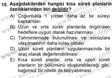 Spor Tesis İşletmesi ve Saha Malzeme Bilgisi Dersi 2012 - 2013 Yılı (Vize) Ara Sınav Soruları 15. Soru