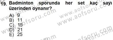 Spor Tesis İşletmesi ve Saha Malzeme Bilgisi Dersi 2012 - 2013 Yılı (Final) Dönem Sonu Sınav Soruları 19. Soru